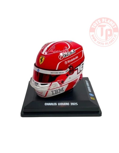 1/5 CASCO CHARLES LECLERC TEAM FERRARI HP 2025 LSHEL009 CASCHI PILOTI 1/5