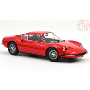 1/18 FERRARI DINO 246 GT 1968 RED NOREV NV187800 NOREV