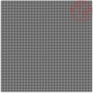 Base Grigio Scuro 32x32 BRIXIES 225.011 BRIXIES