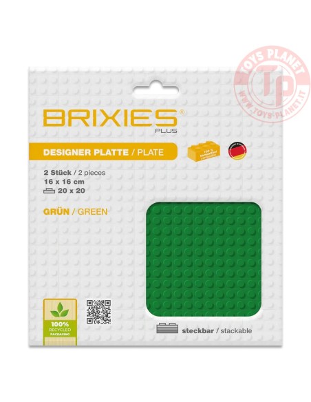Base Verde 20x20 - 2 pz. BRIXIES 225.014 BRIXIES