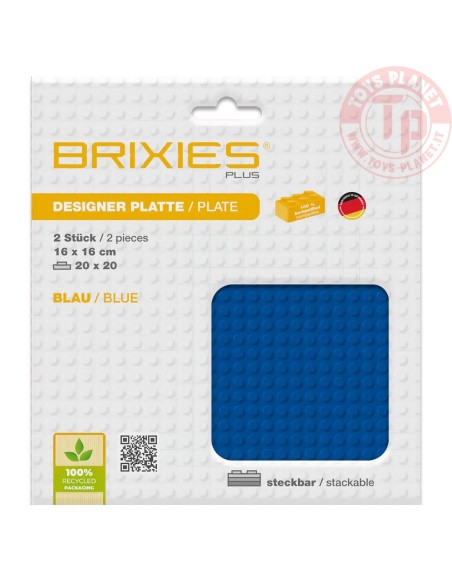 Base Blu 20x20 - 2 pz. BRIXIES 225.015 BRIXIES Base Blu 20x20 - 2 pz. BRIXIES 225.015 BRIXIES