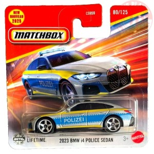 1/64 2023 BMW i4 Polizia MATCHBOX JBR00 MATCHBOX