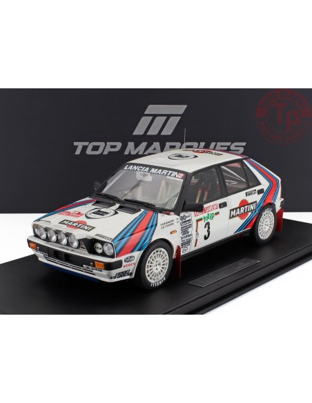 1/12 LANCIA DELTA 4WD TEAM MARTINI RACING night version N 3 WINNER RALLY SANREMO 1987 MIKI BIASION-TIZIANO SIVIERO CON VETRIN...