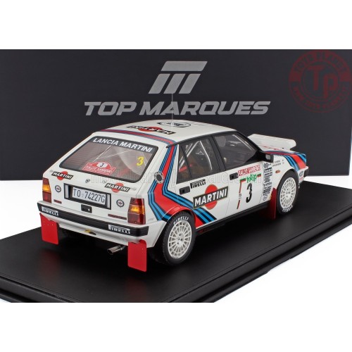 1/12 LANCIA DELTA 4WD TEAM MARTINI RACING night version N 3 WINNER RALLY SANREMO 1987 MIKI BIASION-TIZIANO SIVIERO CON VETRIN...