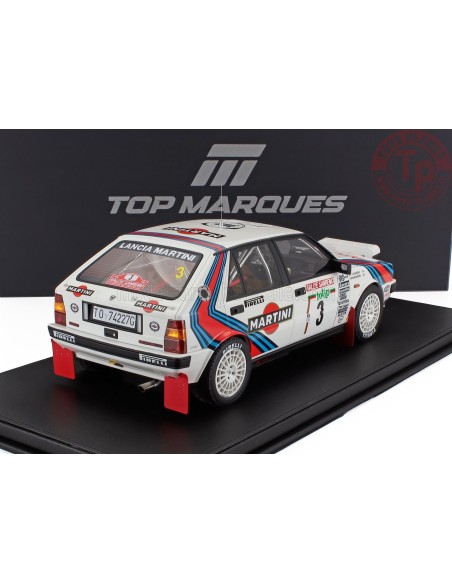 1/12 LANCIA DELTA 4WD TEAM MARTINI RACING night version N 3 WINNER RALLY SANREMO 1987 MIKI BIASION-TIZIANO SIVIERO CON VETRIN...