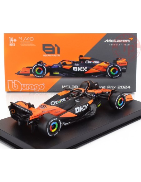 1/43 McLAREN F1 MCL38 TEAM MCLAREN N 81 MIAMI GP 2024 OSCAR PIASTRI CON PILOTA E VETRINA BURAGO 18-38215-P BURAGO 1/43 McLAREN F1 MCL38 TEAM MCLAREN N 81 MIAMI GP 2024 OSCAR PIASTRI CON PILOTA E VETRINA BURAGO 18-38215-P BURAGO