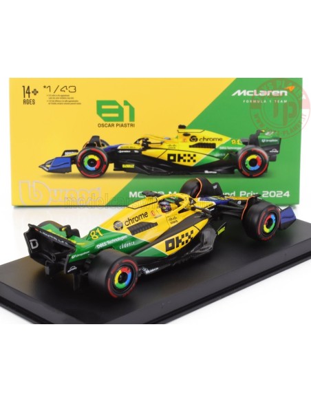 1/43 McLAREN F1 MCL38 TEAM MCLAREN N 81 2nd MONACO GP (SENNA 30th ANNIVERSARY) 2024 OSCAR PIASTRI CON PILOTA E VETRINA BURAGO... 1/43 McLAREN F1 MCL38 TEAM MCLAREN N 81 2nd MONACO GP (SENNA 30th ANNIVERSARY) 2024 OSCAR PIASTRI CON PILOTA E VETRINA BURAGO...