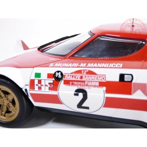 1/18 Lancia Stratos N2 Winner Sanremo Rally 1974 T9-1800175 TRIPLE COLLECTION