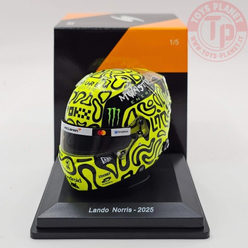 1/5 CASCO F1 LANDO NORRIS TEAM MCLAREN N 4 SEASON 2025 SPARK 5HF188 CASCHI PILOTI 1/5