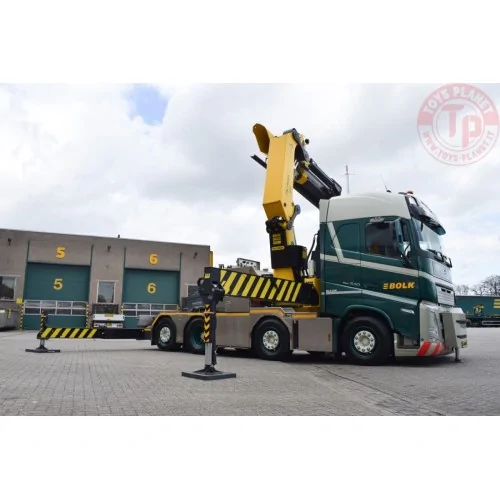 VOLVO FH5 GLOBETROTTER 8X2 TAG AXLE WITH PALFINGER PK 92002 SH + JIB BOLK WSI 01-4392 WSI MODELS