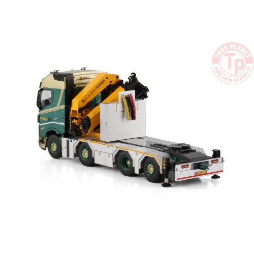 VOLVO FH5 GLOBETROTTER 8X2 TAG AXLE WITH PALFINGER PK 92002 SH + JIB BOLK WSI 01-4392 WSI MODELS