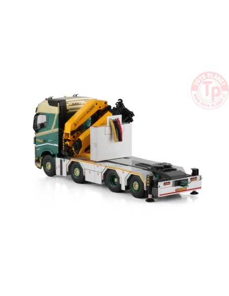 VOLVO FH5 GLOBETROTTER 8X2 TAG AXLE WITH PALFINGER PK 92002 SH + JIB BOLK WSI 01-4392 WSI MODELS VOLVO FH5 GLOBETROTTER 8X2 TAG AXLE WITH PALFINGER PK 92002 SH + JIB BOLK WSI 01-4392 WSI MODELS
