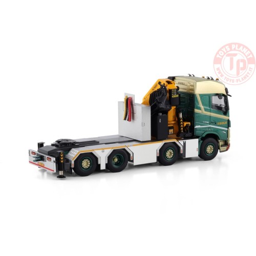VOLVO FH5 GLOBETROTTER 8X2 TAG AXLE WITH PALFINGER PK 92002 SH + JIB BOLK WSI 01-4392 WSI MODELS