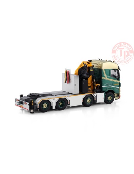 VOLVO FH5 GLOBETROTTER 8X2 TAG AXLE WITH PALFINGER PK 92002 SH + JIB BOLK WSI 01-4392 WSI MODELS VOLVO FH5 GLOBETROTTER 8X2 TAG AXLE WITH PALFINGER PK 92002 SH + JIB BOLK WSI 01-4392 WSI MODELS