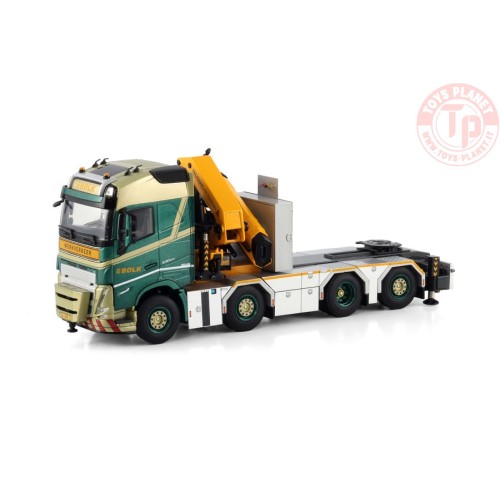 VOLVO FH5 GLOBETROTTER 8X2 TAG AXLE WITH PALFINGER PK 92002 SH + JIB BOLK WSI 01-4392 WSI MODELS
