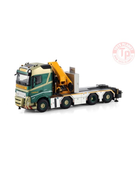 VOLVO FH5 GLOBETROTTER 8X2 TAG AXLE WITH PALFINGER PK 92002 SH + JIB BOLK WSI 01-4392 WSI MODELS