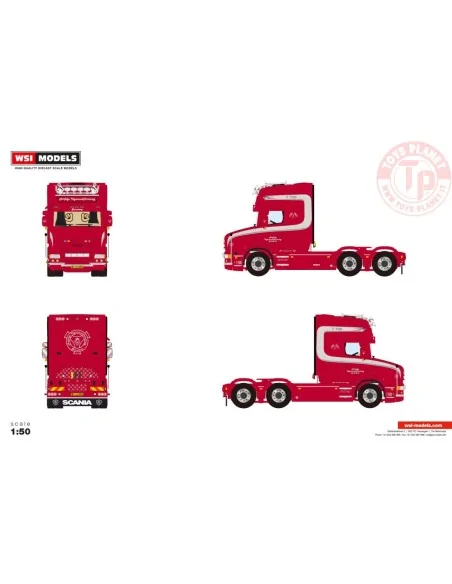 SCANIA T6 TORPEDO TOPLINE 6X2 TAG AXLE Herfolge Vogmandsforretning WSI 01-4685 WSI MODELS