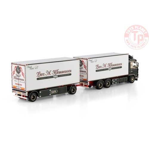 SCANIA 3 SERIES STREAMLINE RIGED REEFER TRUCK 6X2 TAG AXLE RIGED REEFER DRAWBAR TURNTABLE TRAILER - 5 AXLE Lars Klemmensen WS...