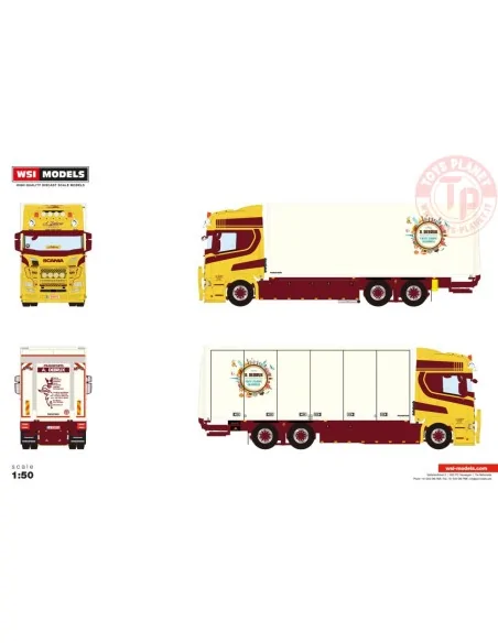 SCANIA R HIGHLINE CR20H RIGED BOX TRUCK 6X2 TAG AXLE A. Debrux WSI 01-4776 WSI MODELS SCANIA R HIGHLINE CR20H RIGED BOX TRUCK 6X2 TAG AXLE A. Debrux WSI 01-4776 WSI MODELS