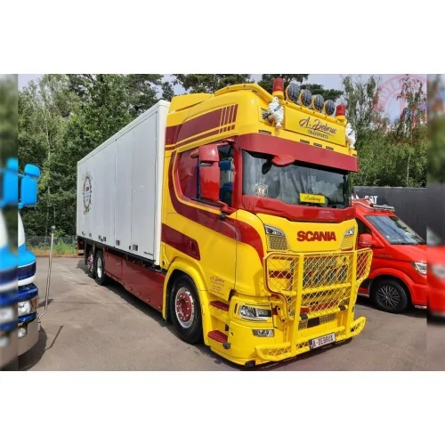 SCANIA R HIGHLINE CR20H RIGED BOX TRUCK 6X2 TAG AXLE A. Debrux WSI 01-4776 WSI MODELS