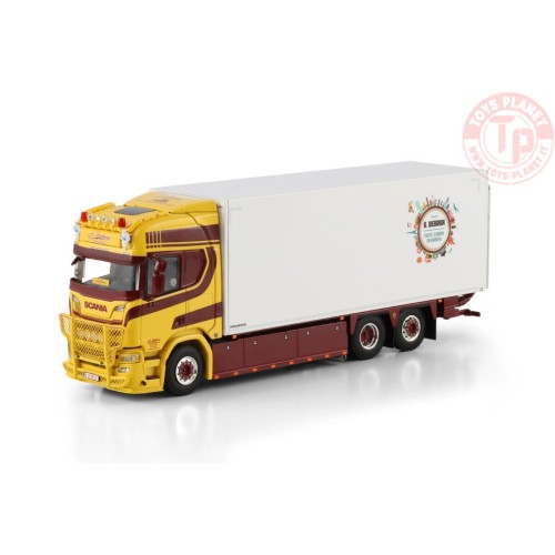 SCANIA R HIGHLINE CR20H RIGED BOX TRUCK 6X2 TAG AXLE A. Debrux WSI 01-4776 WSI MODELS