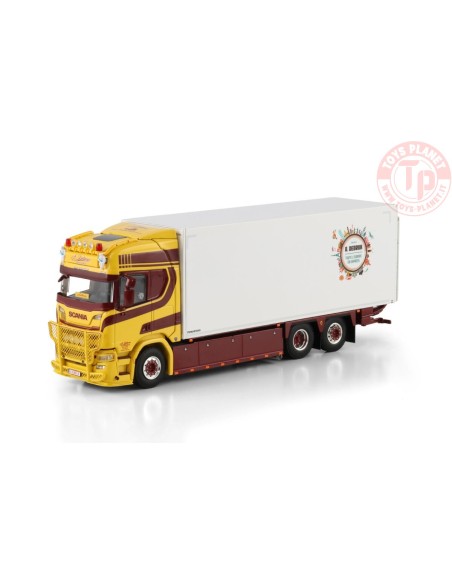 SCANIA R HIGHLINE CR20H RIGED BOX TRUCK 6X2 TAG AXLE A. Debrux WSI 01-4776 WSI MODELS