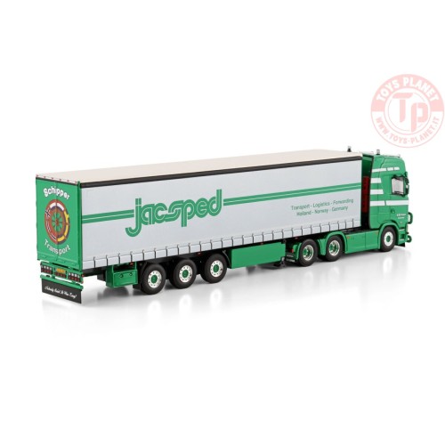 SCANIA S HIGHLINE CS20H 6X2 TAG AXLE CURTAINSIDE TRAILER - 3 AXLE Schipper Transport WSI 01-4632 WSI MODELS