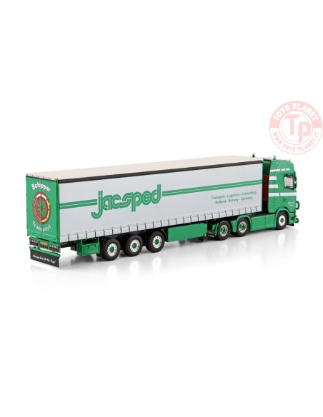 SCANIA S HIGHLINE CS20H 6X2 TAG AXLE CURTAINSIDE TRAILER - 3 AXLE Schipper Transport WSI 01-4632 WSI MODELS