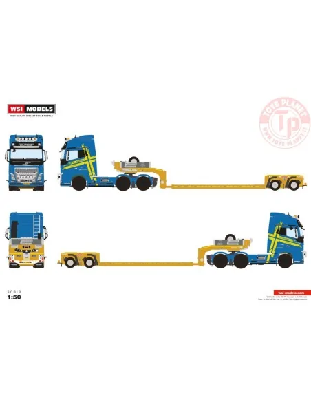 VOLVO FH4 GLOBETROTTER XL 6X2 TAG AXLE EURO PX LOW LOADER - 2 AXLE L.A. van Roozendaal WSI 01-4586 WSI MODELS VOLVO FH4 GLOBETROTTER XL 6X2 TAG AXLE EURO PX LOW LOADER - 2 AXLE L.A. van Roozendaal WSI 01-4586 WSI MODELS