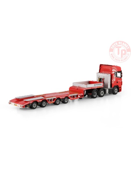 SCANIA S HIGHLINE CS20H 6X2 TWIN STEER SEMI WHEEL WELL LOW LOADER - 4 AXLE De Romein Groep WSI 01-4719 WSI MODELS SCANIA S HIGHLINE CS20H 6X2 TWIN STEER SEMI WHEEL WELL LOW LOADER - 4 AXLE De Romein Groep WSI 01-4719 WSI MODELS