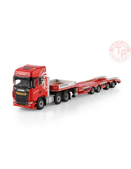 SCANIA S HIGHLINE CS20H 6X2 TWIN STEER SEMI WHEEL WELL LOW LOADER - 4 AXLE De Romein Groep WSI 01-4719 WSI MODELS SCANIA S HIGHLINE CS20H 6X2 TWIN STEER SEMI WHEEL WELL LOW LOADER - 4 AXLE De Romein Groep WSI 01-4719 WSI MODELS