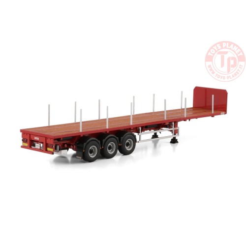 Pianale allungabile 3 assi rosso WSI 04-1137 WSI MODELS