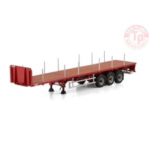 Pianale allungabile 3 assi rosso WSI 04-1137 WSI MODELS