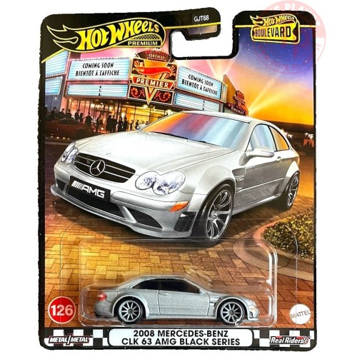 1/64 2008 Mercedes Benz CLK 63 AMG Black Series HOT WHEELS JBL07 HOT WHEELS