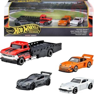 1/64 Set Hot Wheels Supra Datsun 240Z Porsche 934.5 Hauler HOT WHEELS JBM05 HOT WHEELS