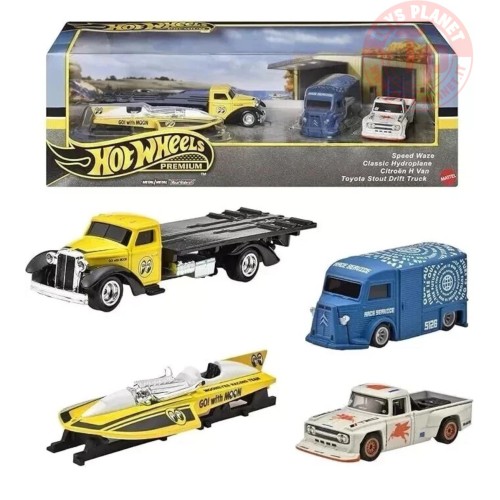 1/64 Set Hot Wheels Speed Waze Classic Hydroplane Citroen Toyota HOT WHEELS HRT51 HOT WHEELS