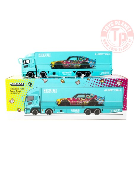 1/64 Mitsubishi Fuso super great LB-TRUCKS TARMAC T64T-TL001-LBS TARMAC WORKS