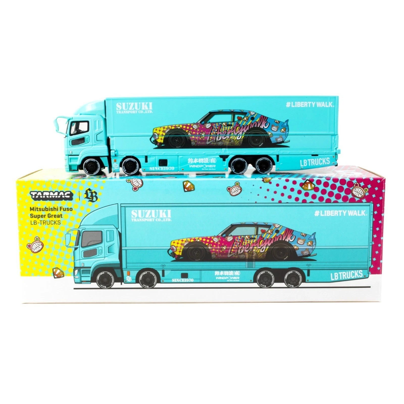 廃盤　絶版 TAIYO製　雲龍ART TRUCK Vol.1 TARMAC T64T-TL001-LBS 1/64 Mitsubishi Fuso super great LB-TRUCKS 79