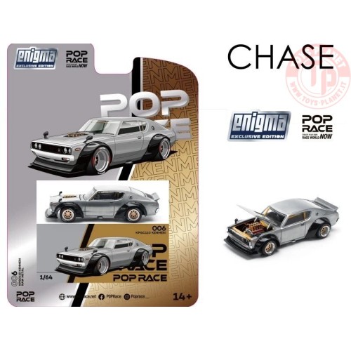1/64 NISSAN Skyline KPGC110 Kenmeri - CHASE CAR POP RACE 006CHASE POP RACE