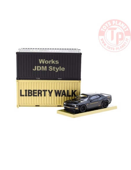 1/64 Dodge Challenger SRT Hellcat LB-WORKS T64G-TL039-BK TARMAC WORKS