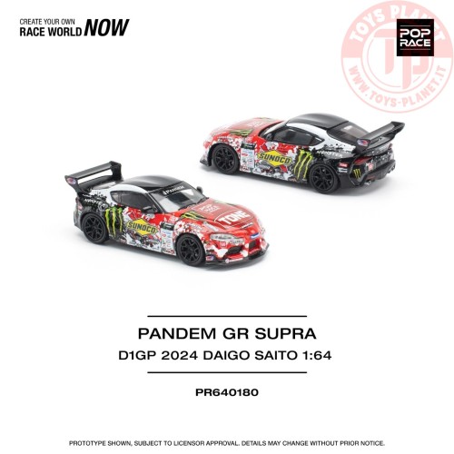 1/64 2024 Pandem GR Supra D1GP Daigo Saito PR640180 POP RACE