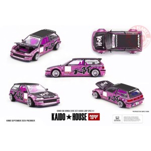 1:64 HONDA CIVIC (EF) KAIDO LOOP SPEC V1 1987 KHMG198 Mini Gt