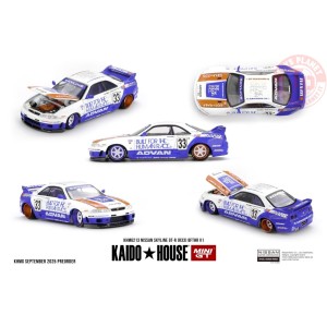 1:64 NISSAN GTR (R33) BFTHR V1 1995 KHMG213 Mini Gt