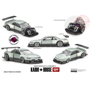 1:64 NISSAN SILVIA S13-R KAIDO WORKS V1 1991 KHMG232 Mini Gt