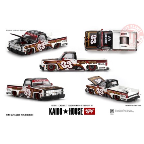 1:64 CHEVROLET SILVERADO KAIDO INTIMIDATOR V1 1980 KHMG212 MINI GT
