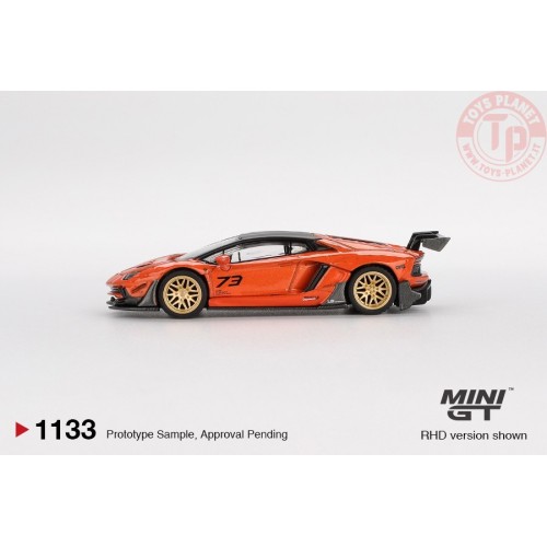 1:64 LAMBORGHINI AVENTADOR LB WORKS LIMITED EDITION ORANGE MDX 2025 MGT01133-R Mini Gt
