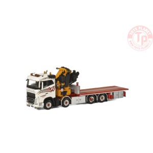 VOLVO FH4 SLEEPERCAB 8x2 RIGED TRUCK WITH FASSI 1100 Tommy's Kranbilar WSI 01-1912 WSI MODELS