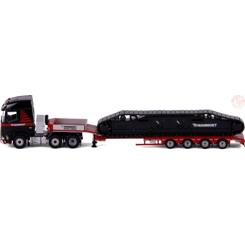Mammoet DAF XG 6x2 with 4 axle Faymonville lowloader + crawler CAVALLINO 410326 MAMMOET