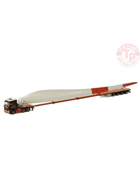MERCEDES-BENZ ACTROS MP4 BIG SPACE 6X4 FLAT BED TRAILER | TELESTEP - 4 AXLE + WINDMILL WING - Mammoet WSI MODELS 410268 WSI M... MERCEDES-BENZ ACTROS MP4 BIG SPACE 6X4 FLAT BED TRAILER | TELESTEP - 4 AXLE + WINDMILL WING - Mammoet WSI MODELS 410268 WSI M...