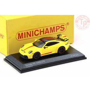 1/64 Porsche 911 992 GT3 Coupè Racing strisce gialle/rosse MINICHAMPS 643061006 MINICHAMPS 1:64